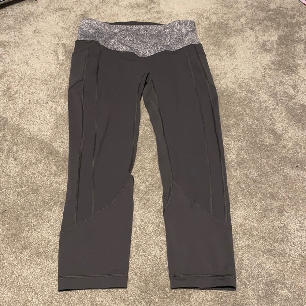 Size L/10 Black and Grey Lululemon Leggings